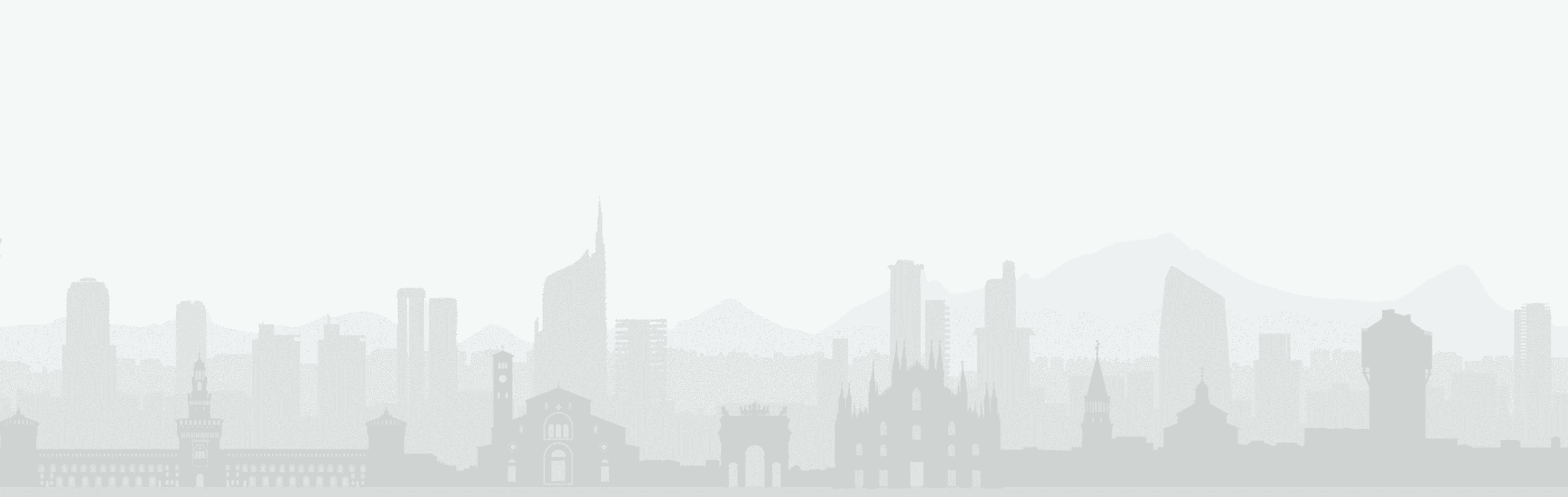 A graphical representation of Milan City, that contains main architectural and historical monuments and touristic attraction.